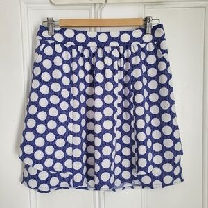 NWOT Reitmans Blue Polka Dot Skirt